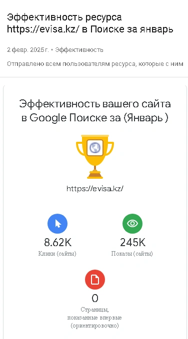 Эффективность за Январь 2025