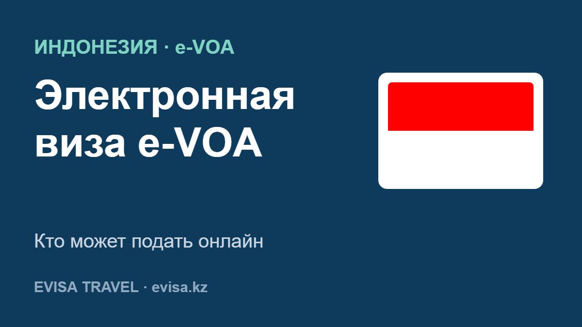 Электронная виза e-VOA — Кто может подать онлайн